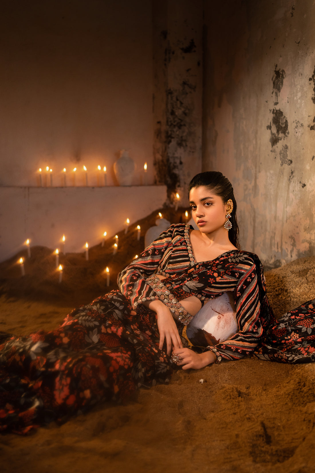 Draped saree set (SS - 058)