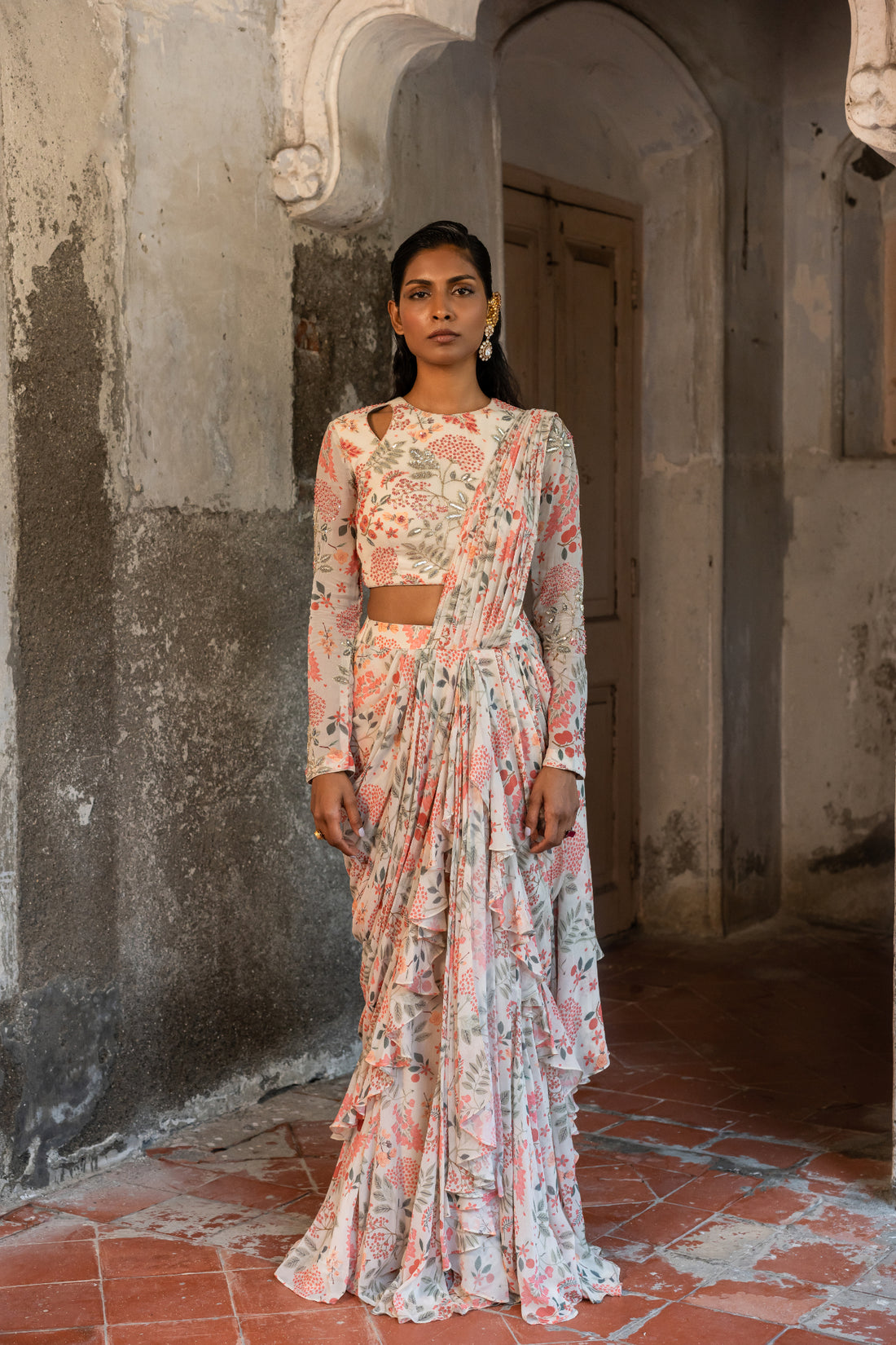 Draped saree set (SS - 059)