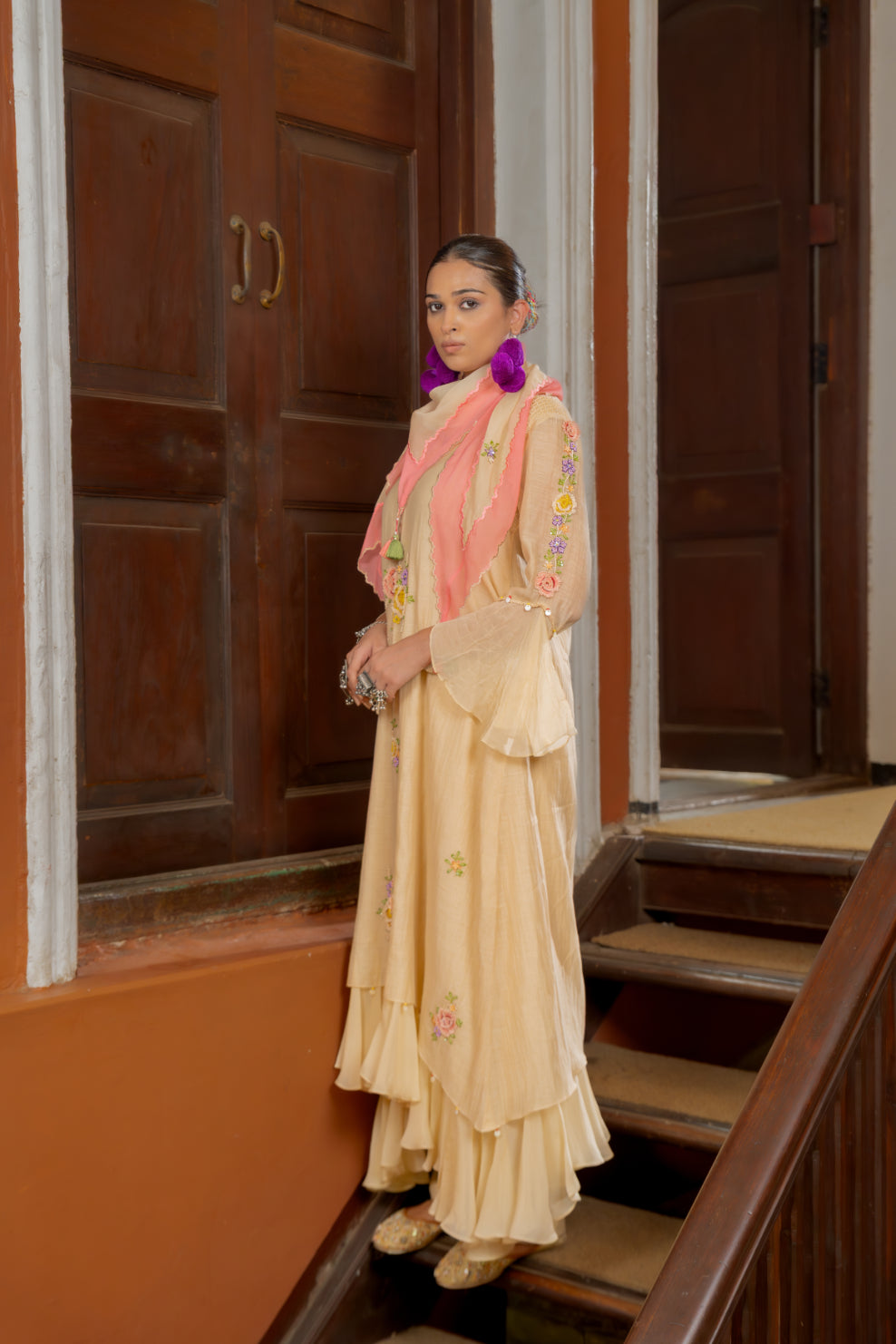 Layered Hem Kurta Set (SS-408)