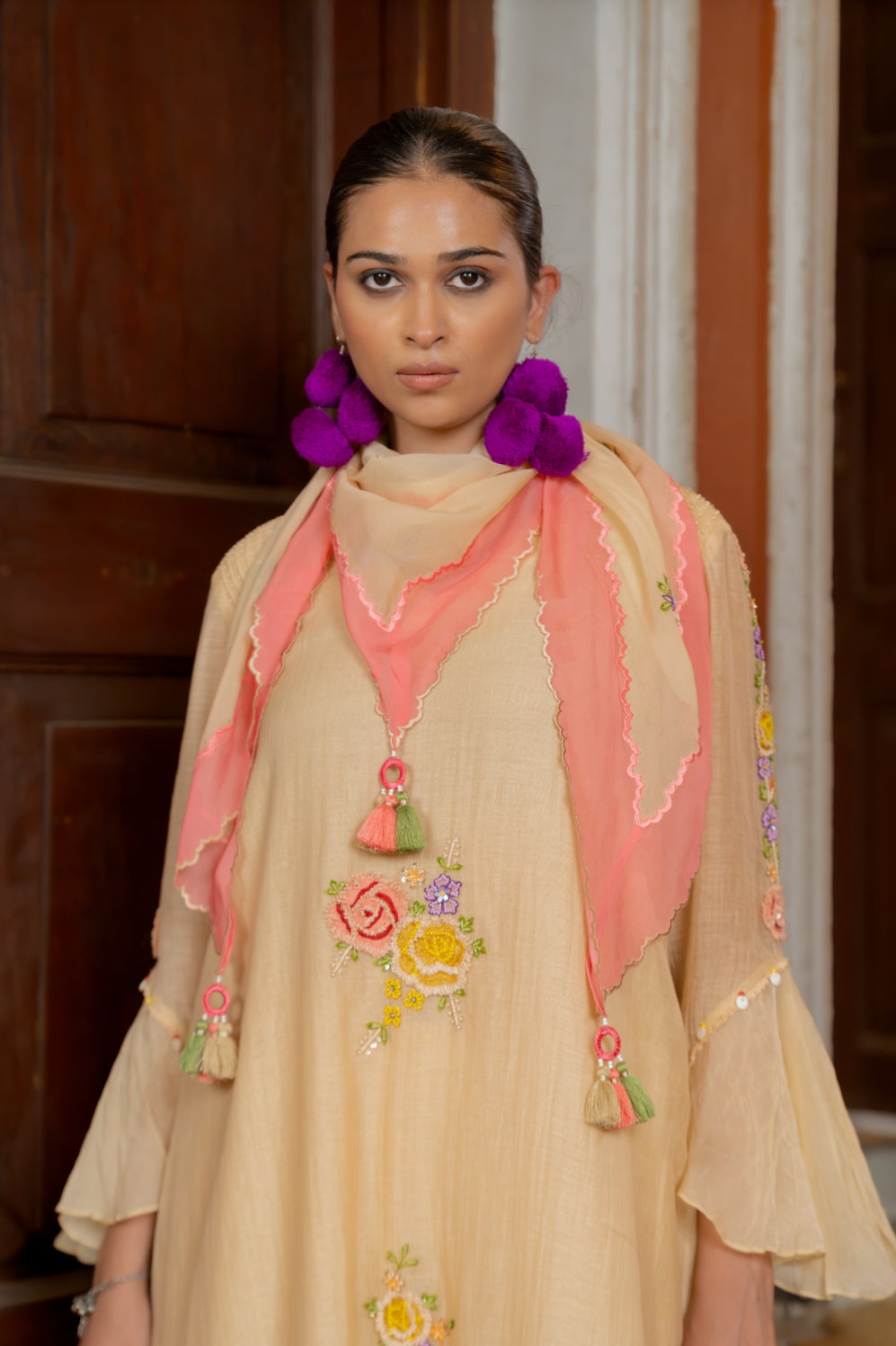 Layered Hem Kurta Set (SS-408)