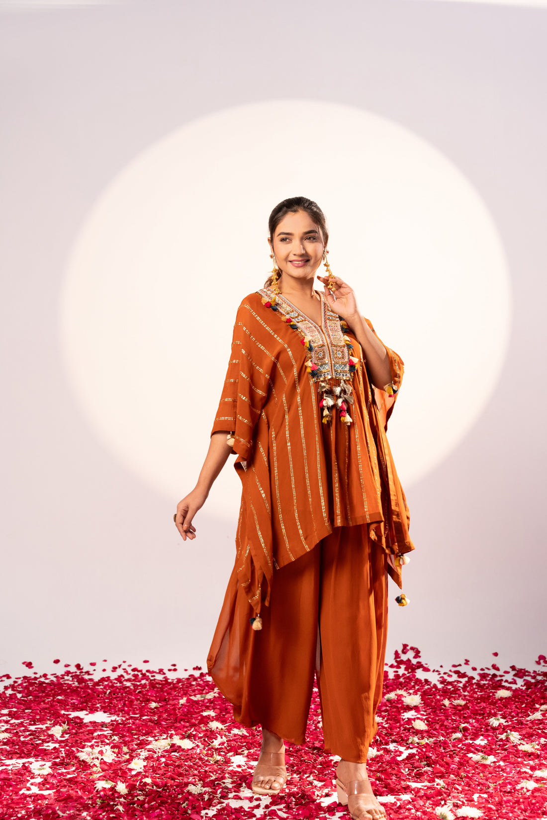 Rust Kaftan set (SS-458)