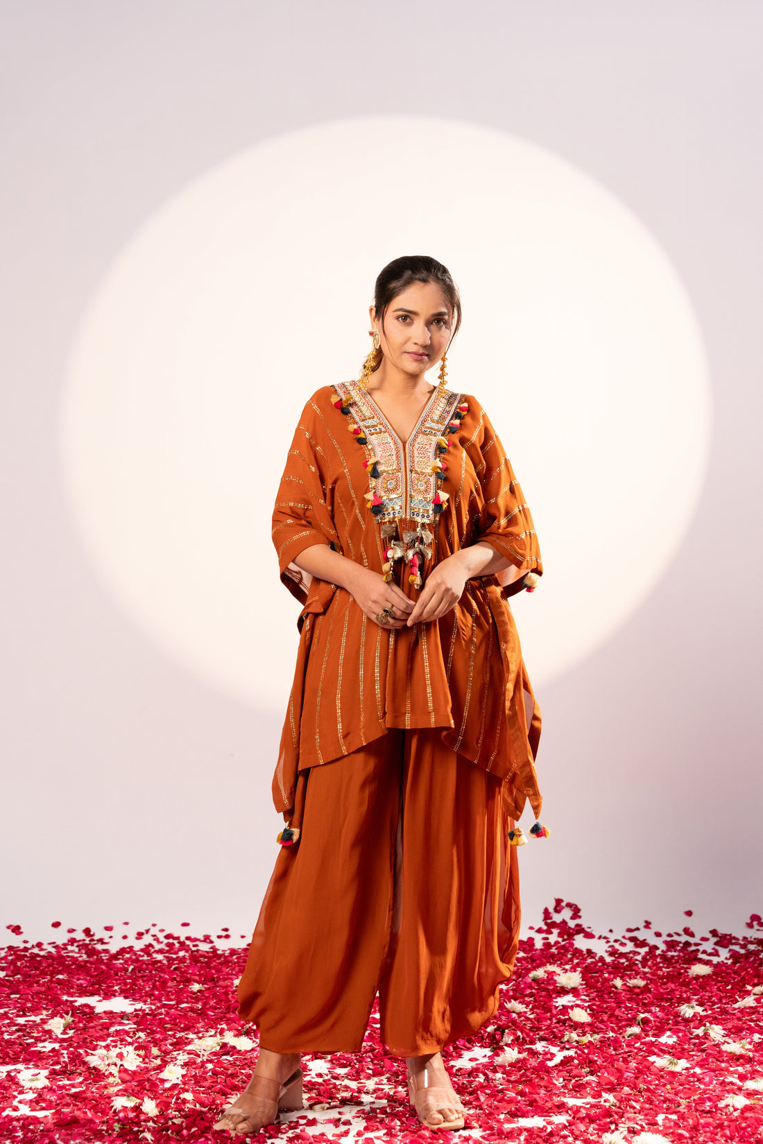 Rust Kaftan set (SS-458)