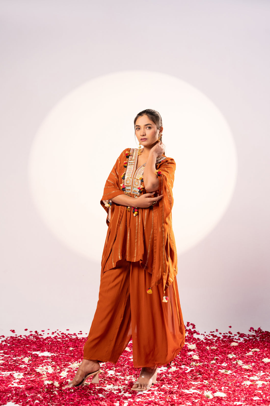 Rust Kaftan set (SS-458)