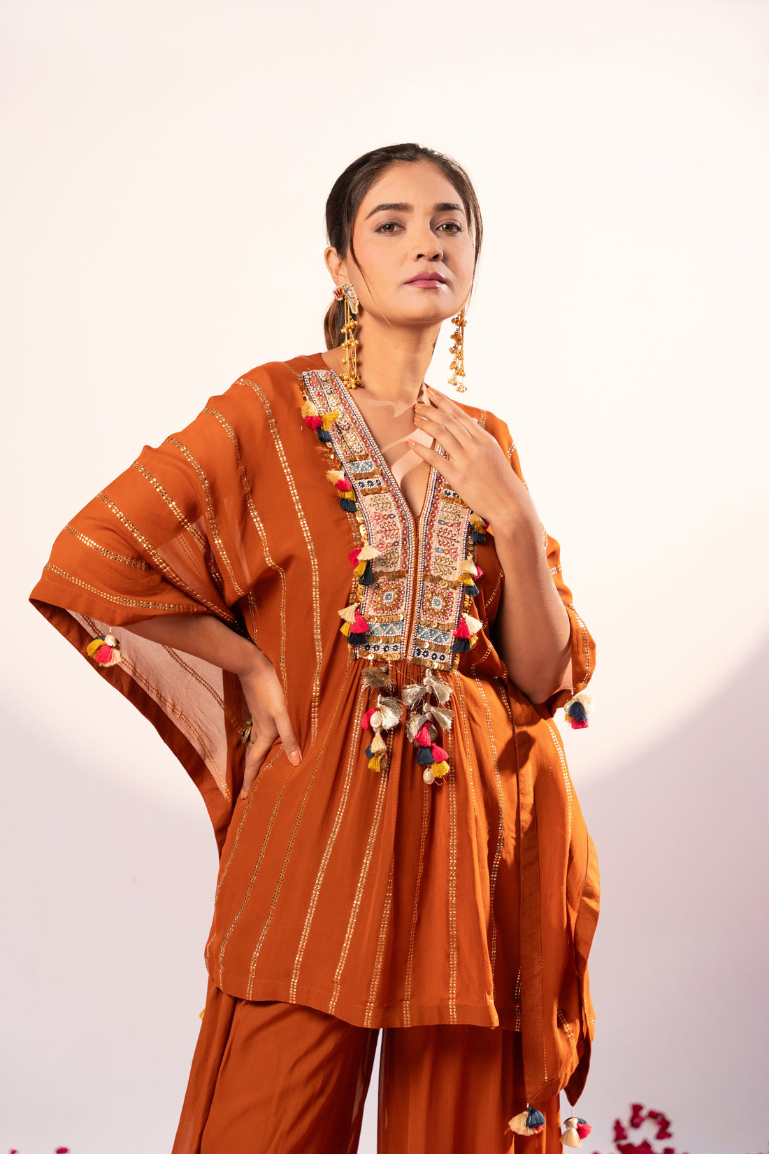 Rust Kaftan set (SS-458)