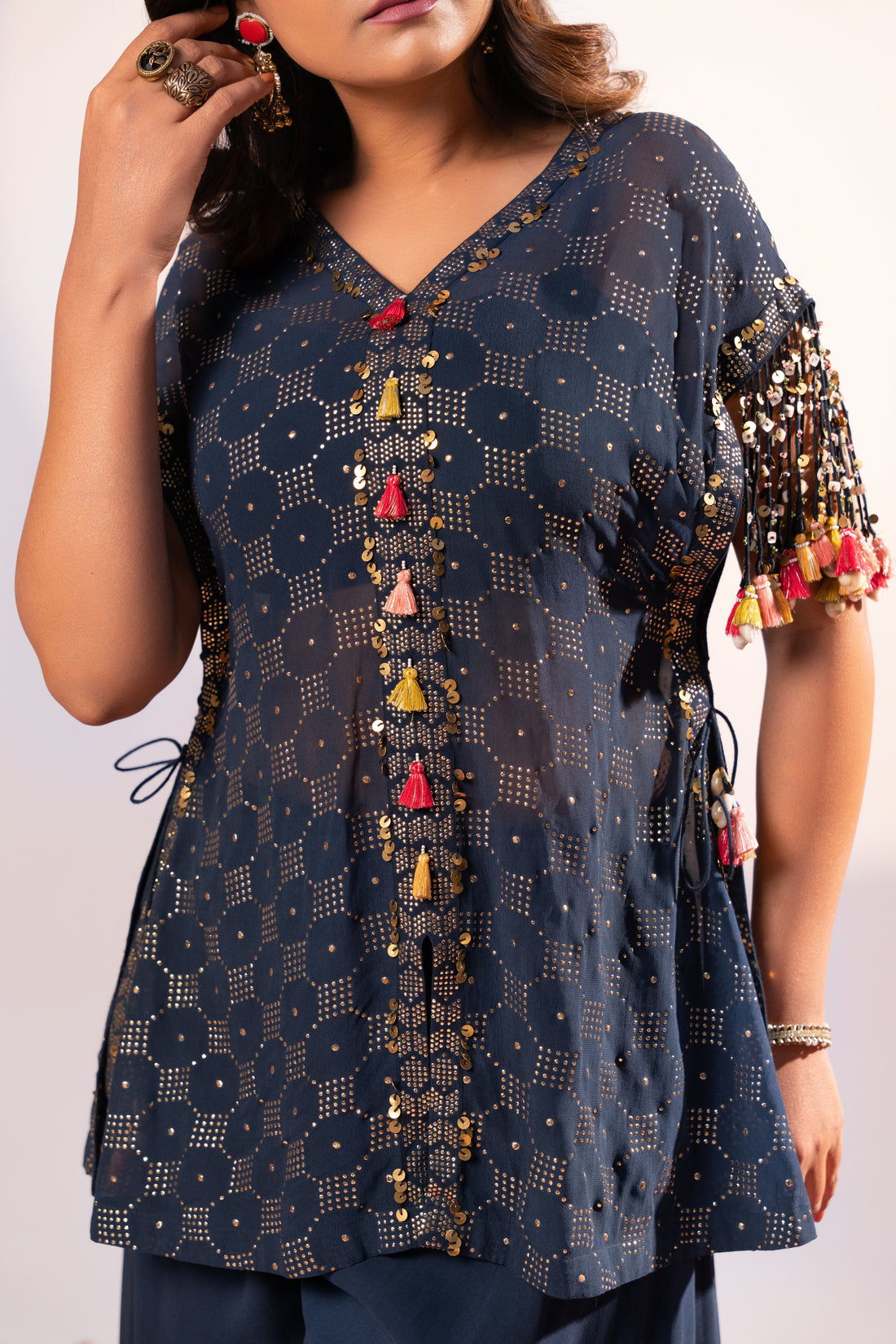 Blue Kurti set (SS-460)