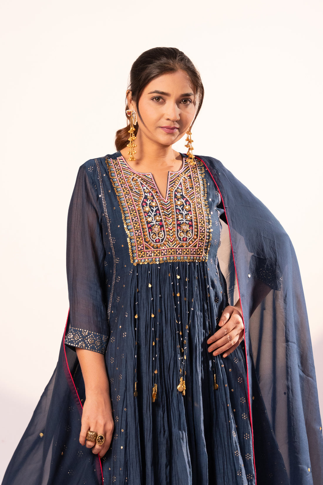 Blue Kurta set (SS-463)
