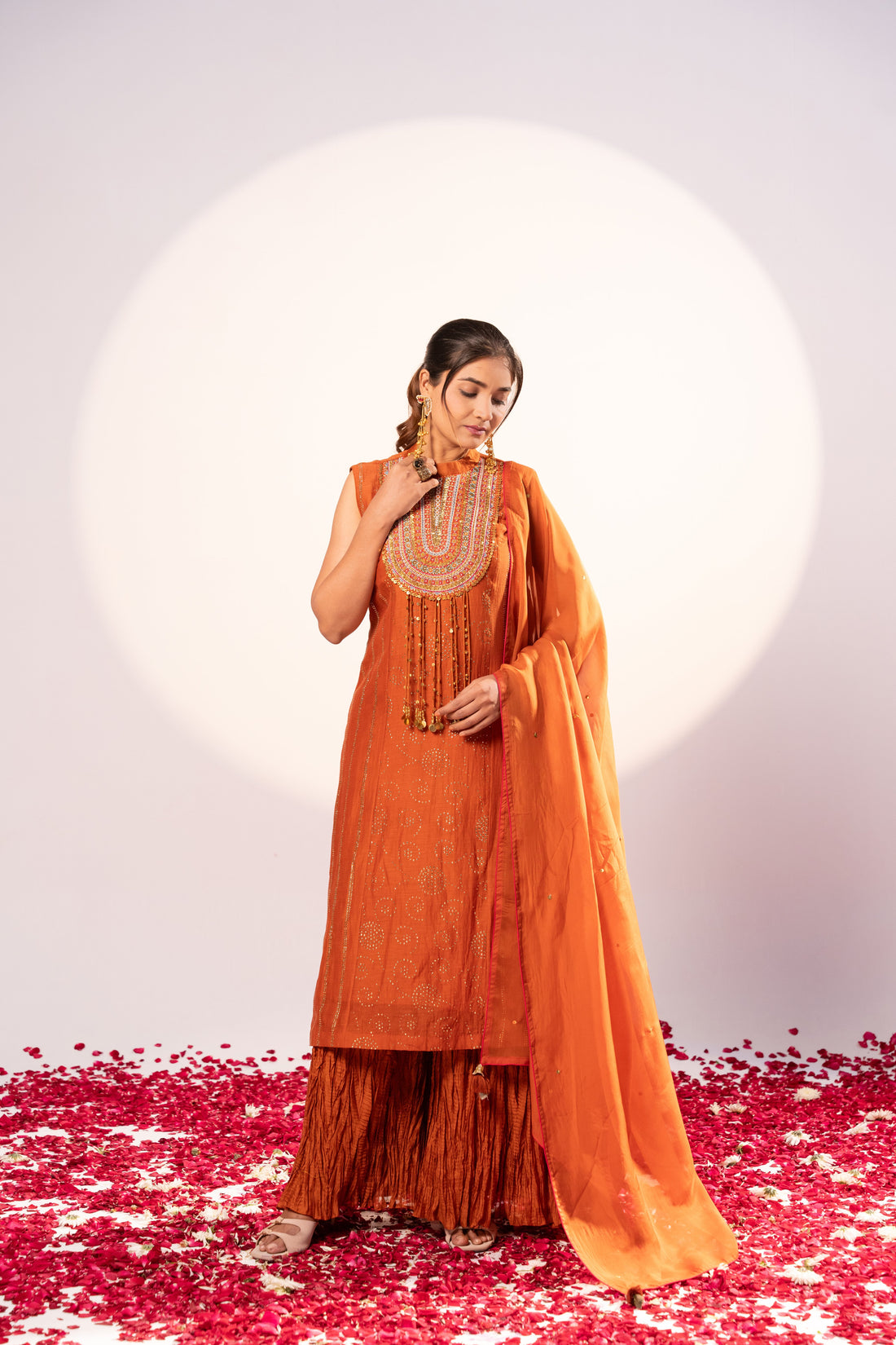 Rust Kurta set (SS-464)