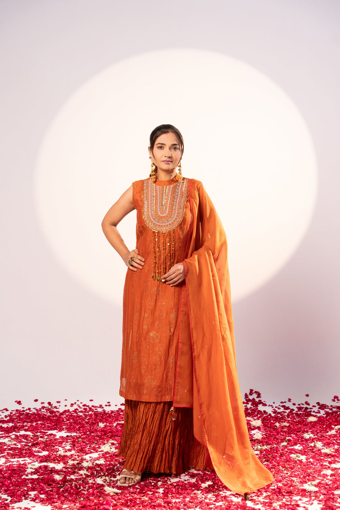 Rust Kurta set (SS-464)