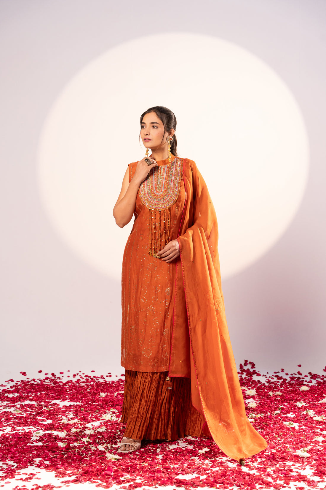 Rust Kurta set (SS-464)