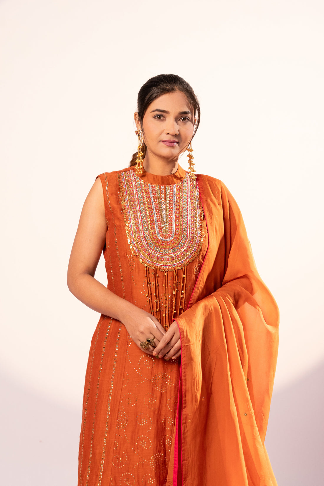 Rust Kurta set (SS-464)